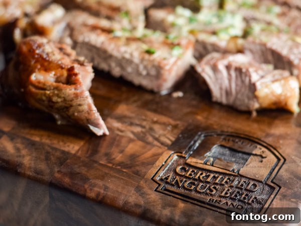 Closeup of a seasoned raw ribeye steak