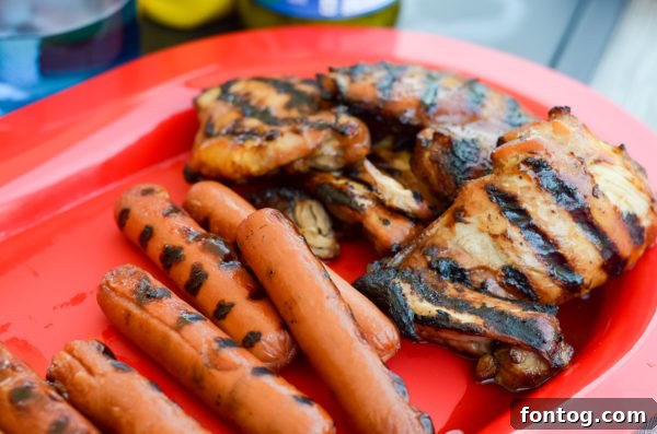 Backyard Bash: Your Family's Ultimate Game Night 10 Close-up of baked beans and condiments for a summer meal