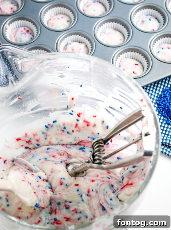 Gluten-Free Mini Patriotic Cupcakes