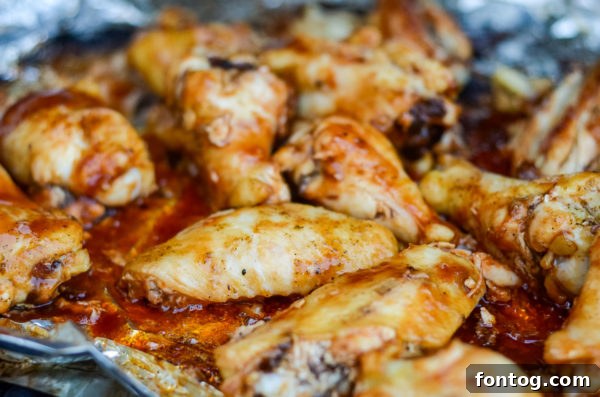 grilled chicken wings on the grill