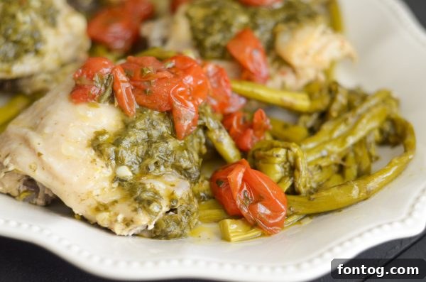 Ninja Foodi Pesto Chicken with store-bought or homemade pesto