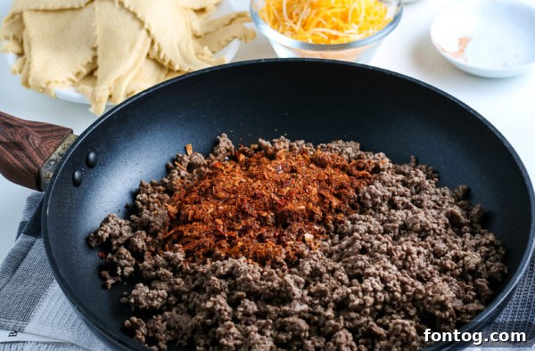 Simple Fiesta Crescent Ring 4 Crescent rolls laid out in a circle for Taco Ring