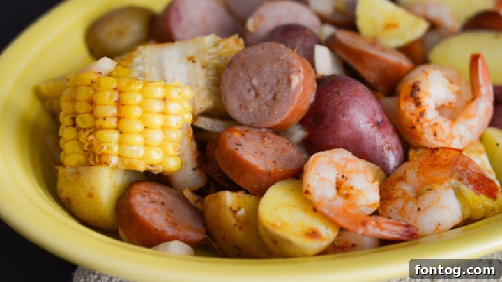 Quick and flavorful Cajun Shrimp Boil made in an Air Fryer.