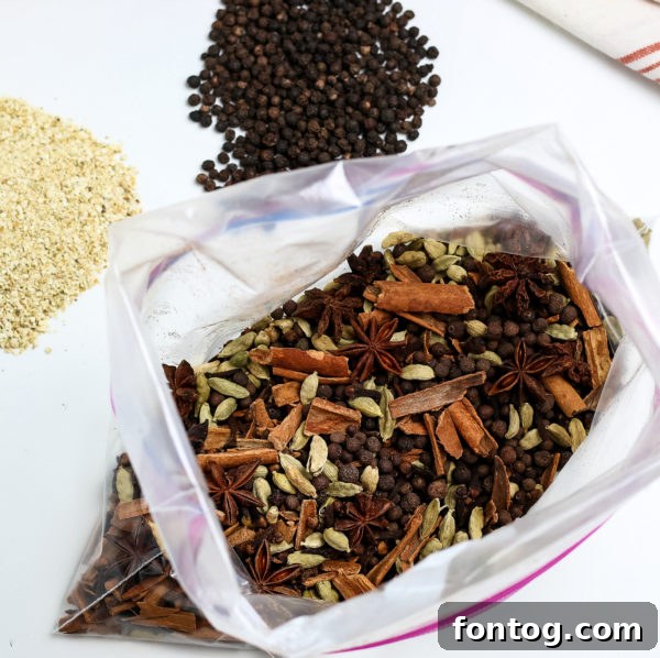 Cozy Mulling Spice Blend 5 Close-up of assorted whole mulling spices