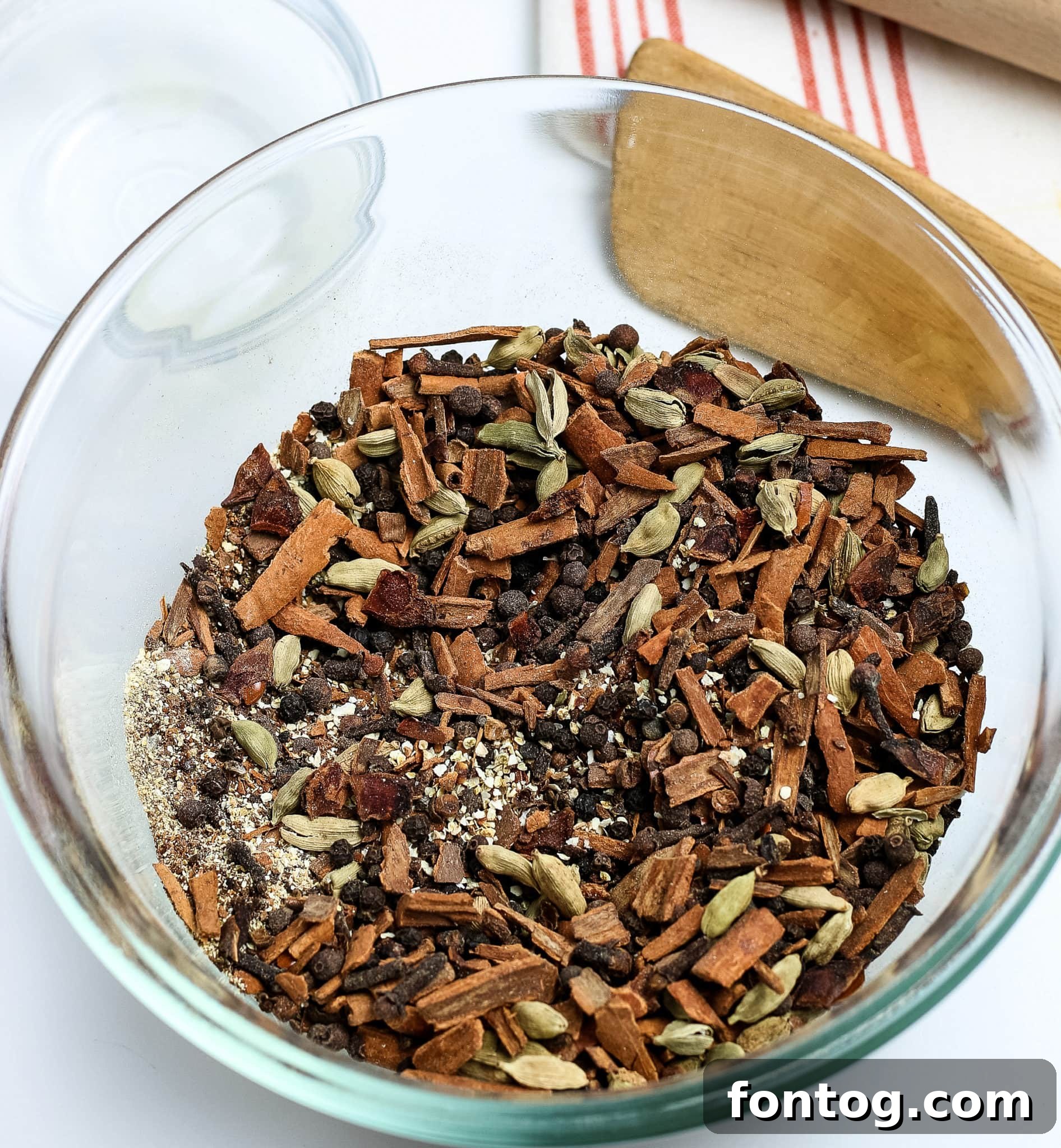 Homemade Mulling Spices in a glass jar