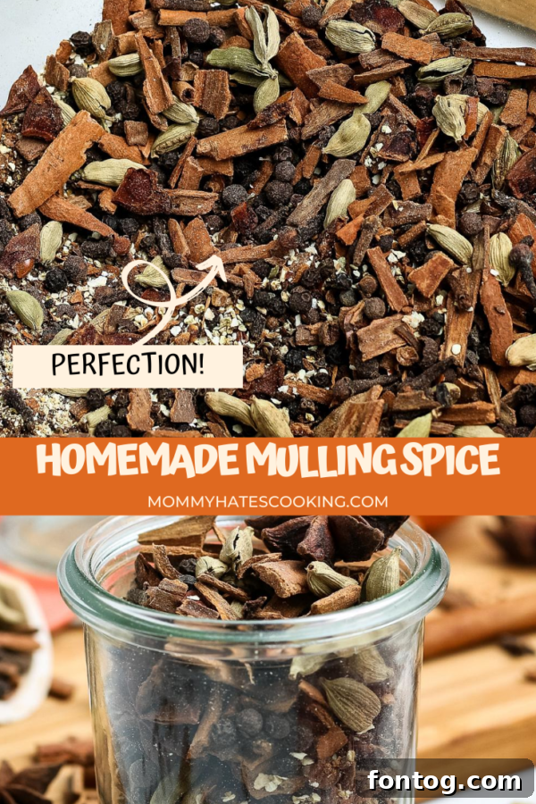Cozy Mulling Spice Blend 9 Aromatic mulling spices pin for Pinterest