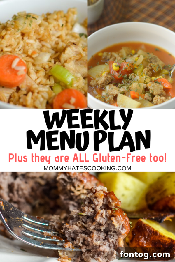 Flavor Forecast: Week of October 18th 3 A printable weekly menu plan template with meal slots for breakfast, lunch, and dinner, ready for customization