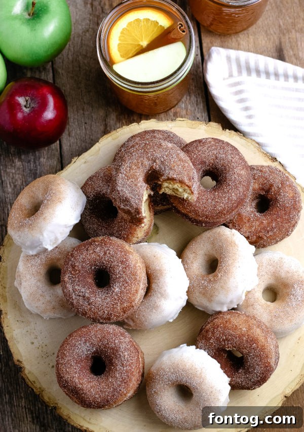 Autumn Apple Cider Donuts, Gluten-Free Adaptable 8 Apple Cider Donuts (Gluten-Free Optional)