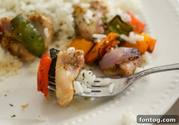 A tray of Ninja Foodi Chicken Kabobs ready to be cooked or freshly made.