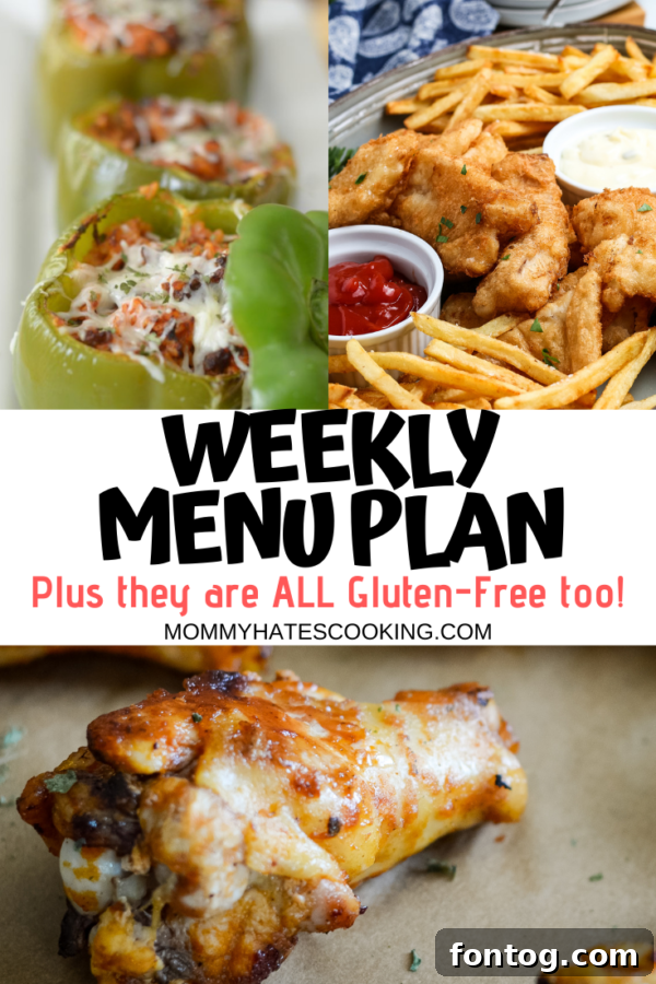 Our Weekly Meal Lineup: Starting November 1st 11 A comprehensive weekly menu plan graphic for November 1st.