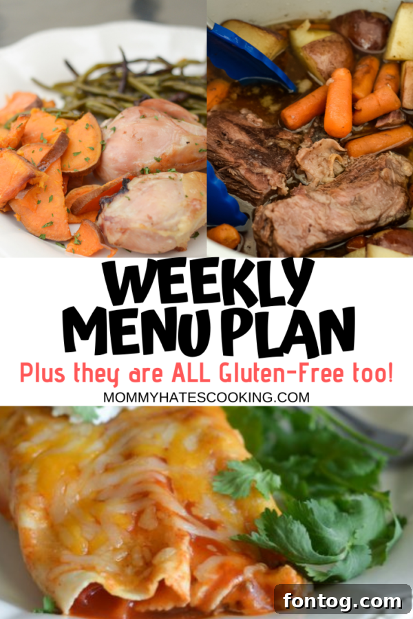 Weekly Menu Plan for November 15th - a visual overview of delicious meals
