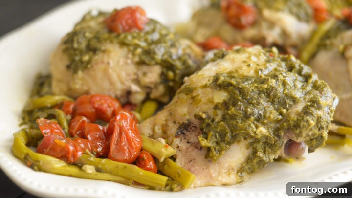 Quick and flavorful Ninja Foodi Pesto Chicken, a simple and elegant gluten-free meal perfect for busy evenings.