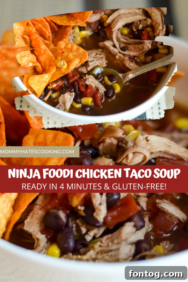 ninja foodi chicken taco soup
