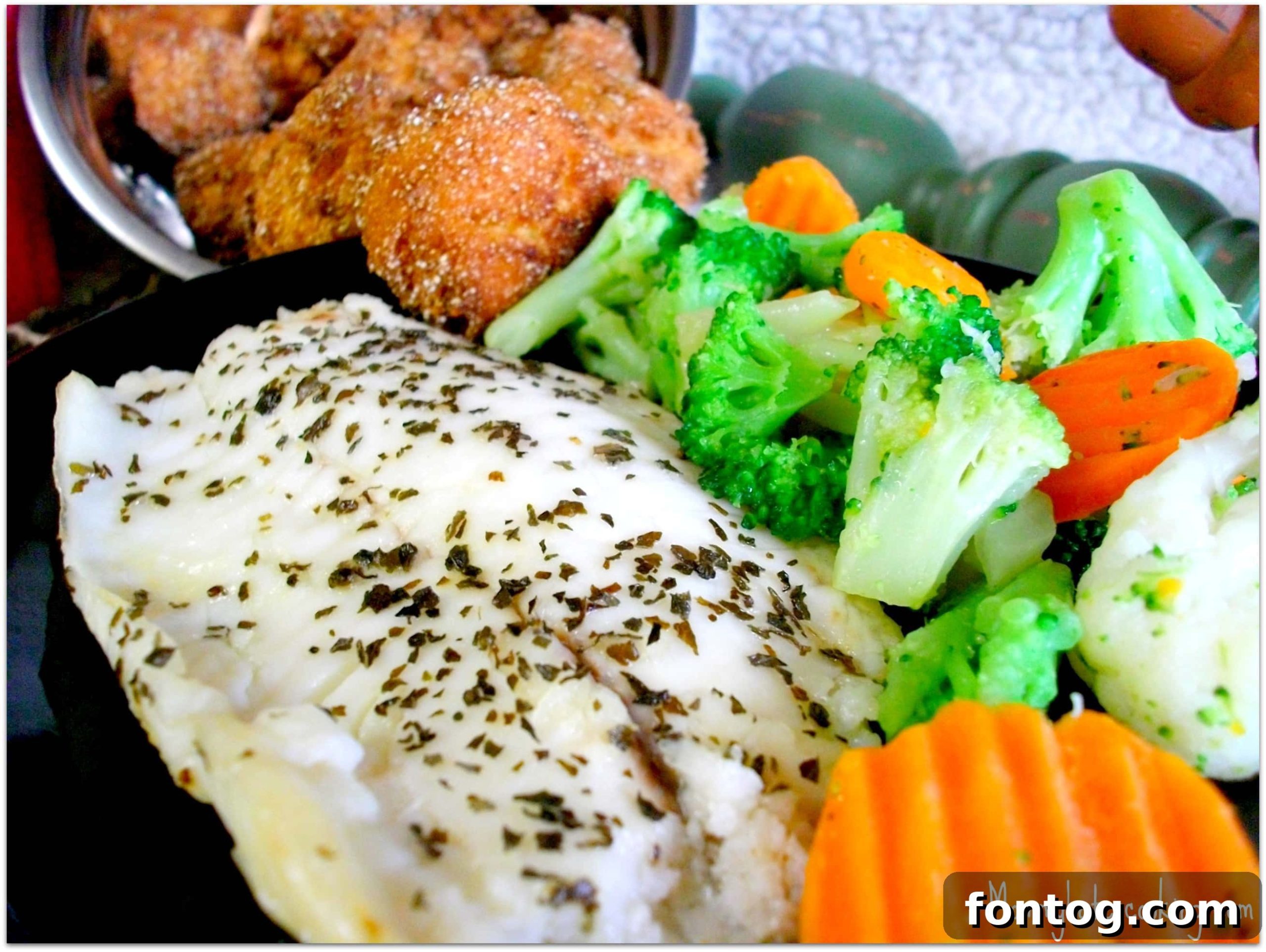 Healthy Baked Basil Fish with Fresh Herbs and Lemon