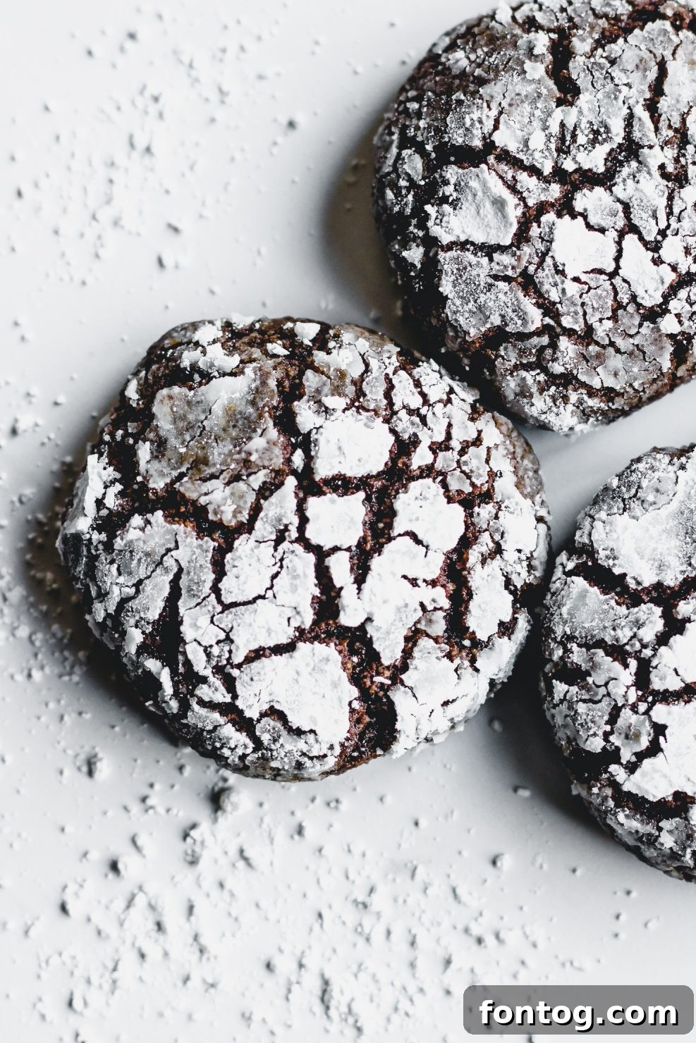 Paleo Christmas Cookies (Chocolate Crinkles!)