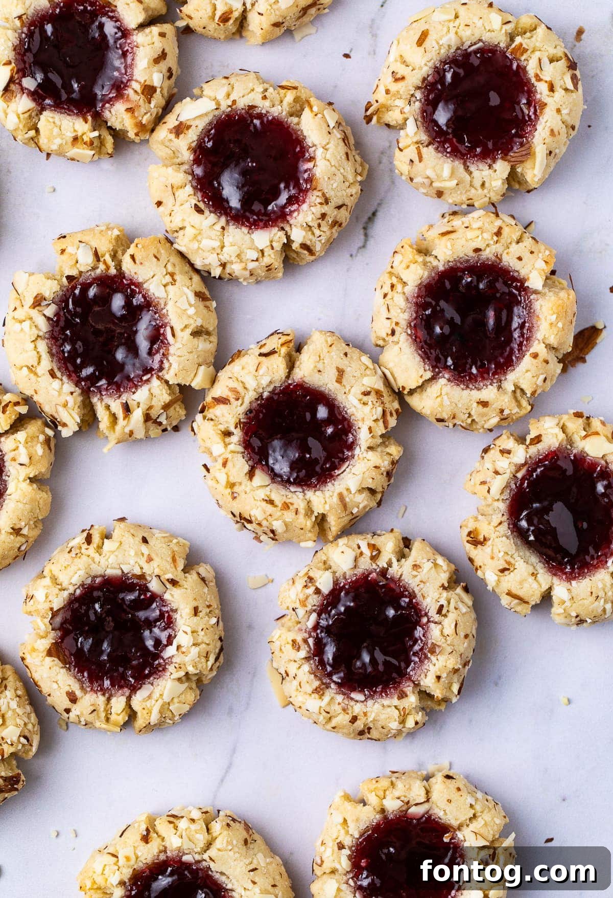 Almond Flour Thumbprint Cookies (Grain-Free + Vegan)