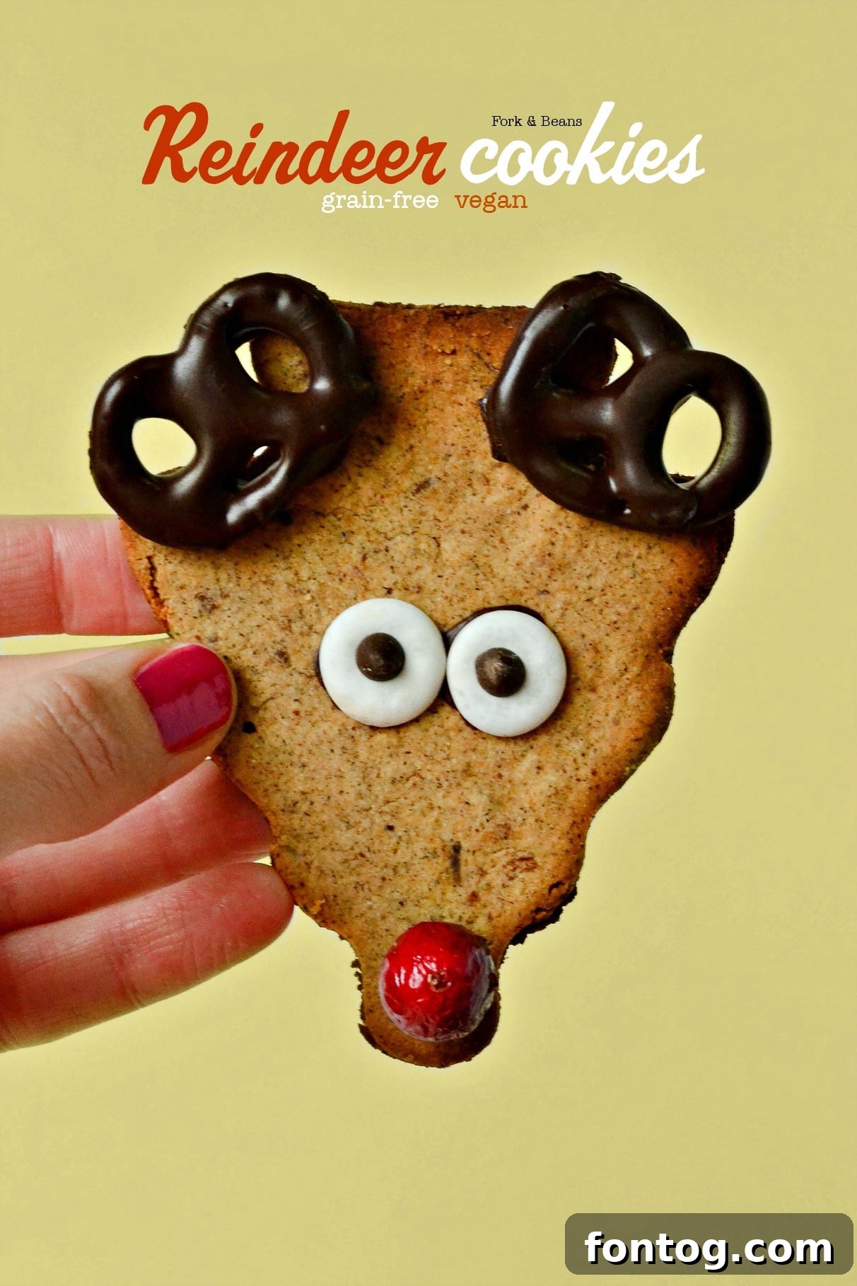 Healthy Reindeer Cookies