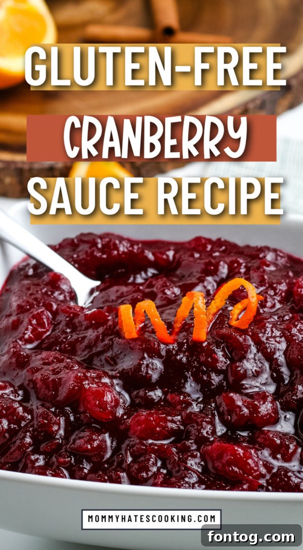 GLUTEN FREE CRANBERRY SAUCE RECIPE