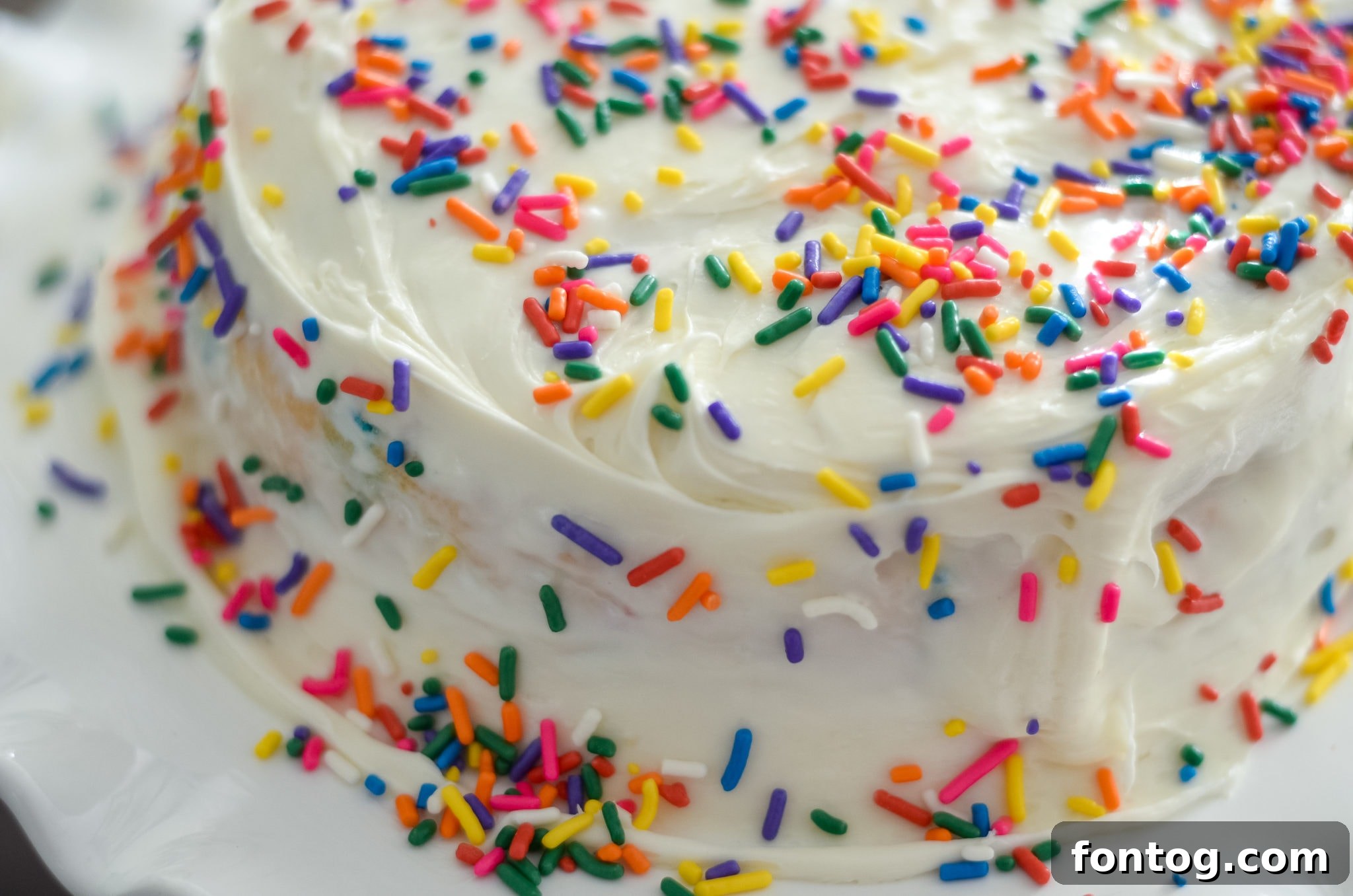 A cake baking inside an air fryer, showing the springform pan.