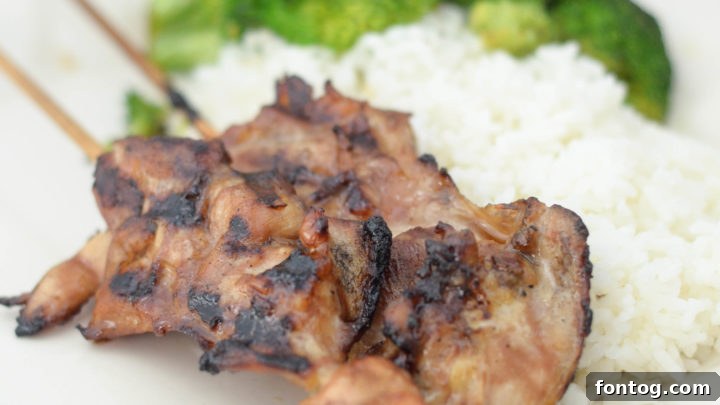 Delectable Gluten-Free Chicken Teriyaki Skewers, perfectly grilled