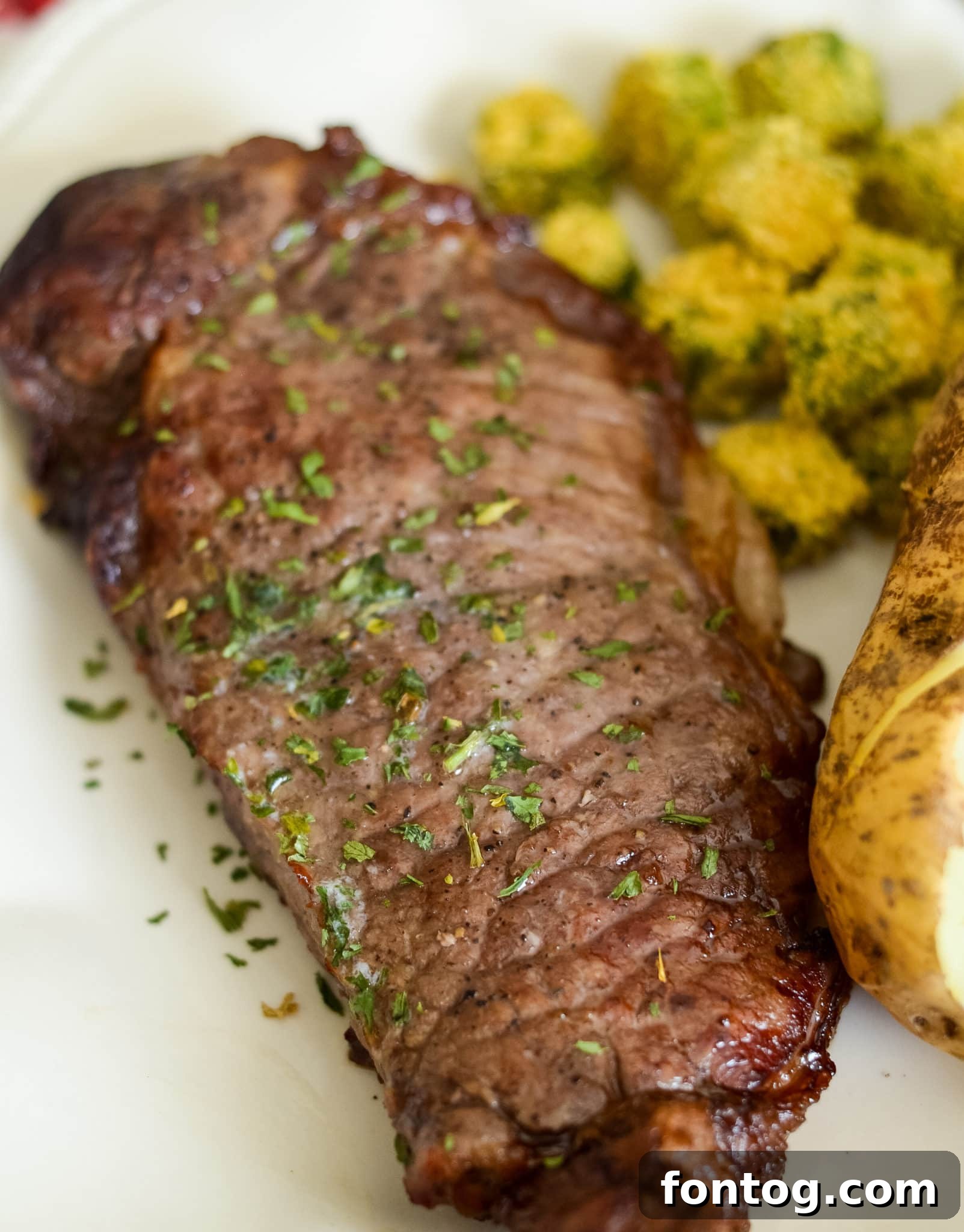 Air Fryer Garlic Butter Steaks