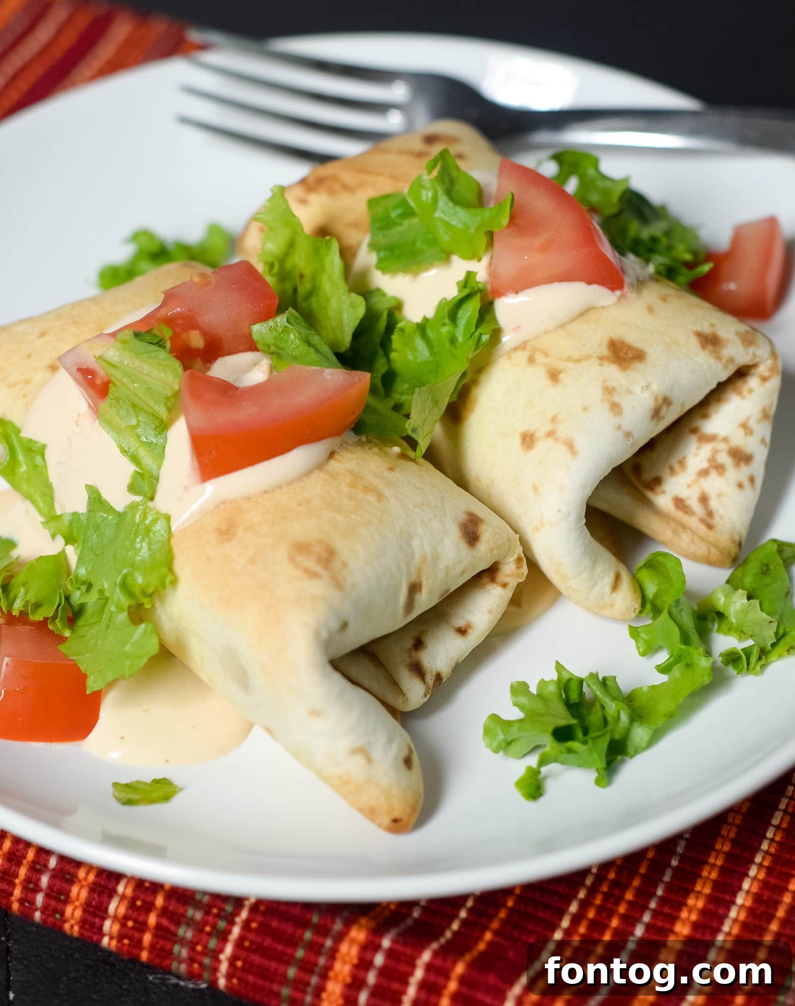 Air Fryer Beef & Bean Chimichangas