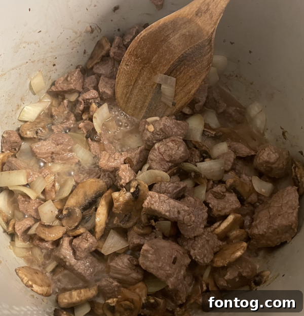 ninja foodi beef stroganoff