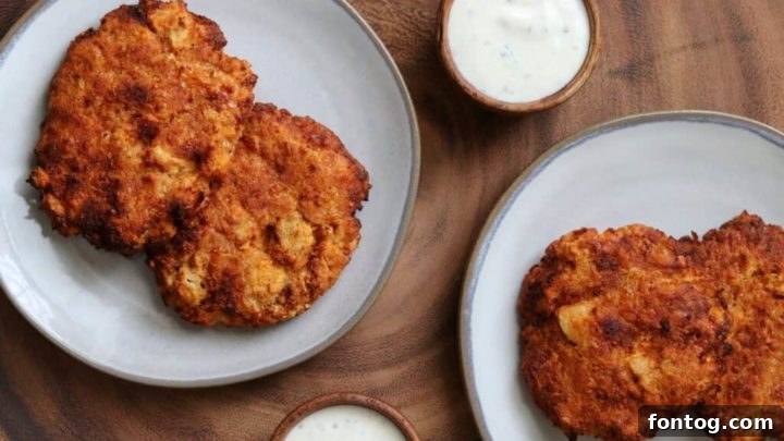 Air Fryer Buffalo Tuna Cakes