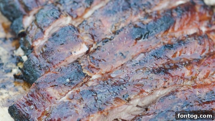 Sweet and sticky Maple Glazed Ribs, perfect for a cookout