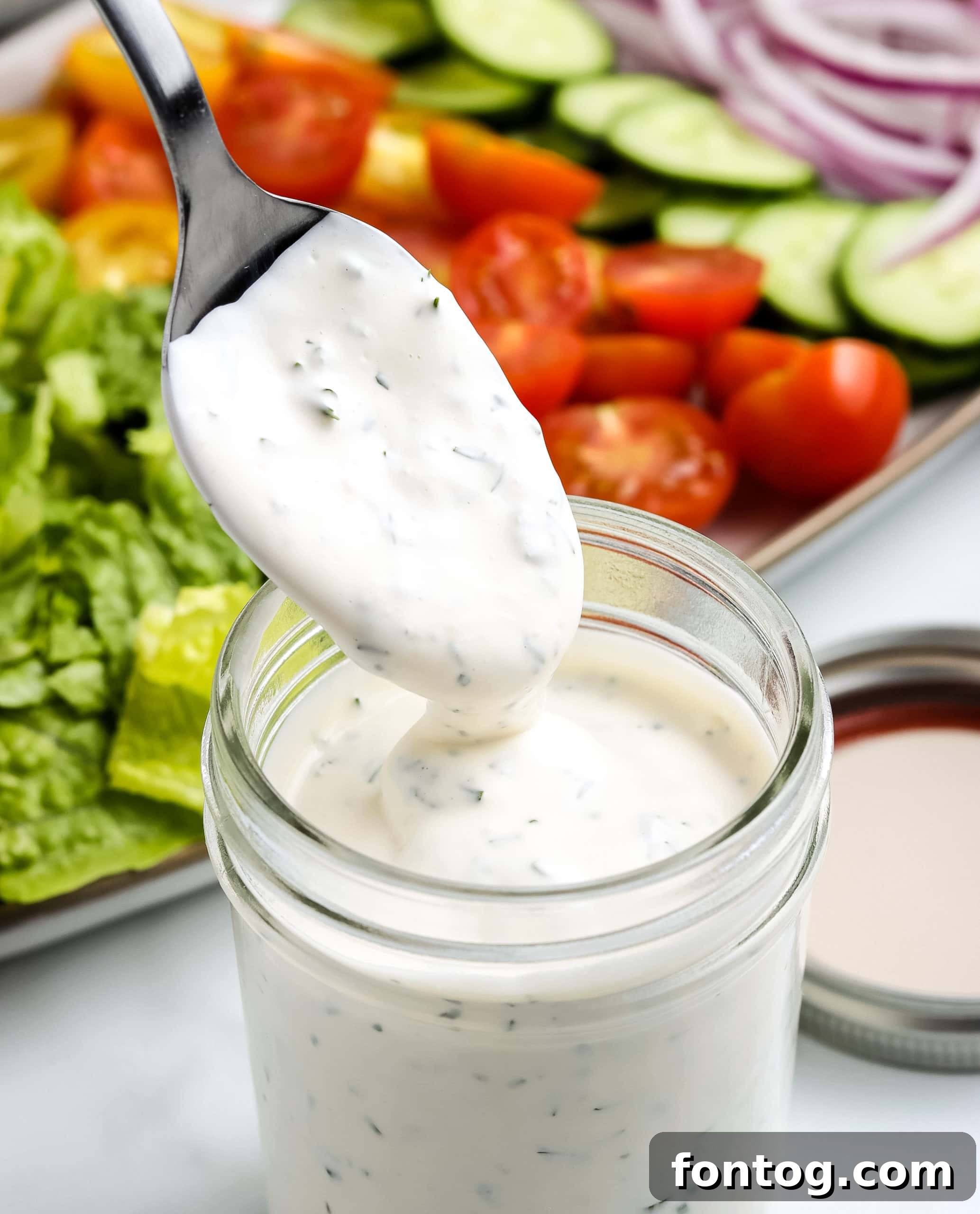 Unbottling Freshness Your Homemade Ranch Upgrade 2 Freshly Made Homemade Ranch Dressing in a Glass Jar
