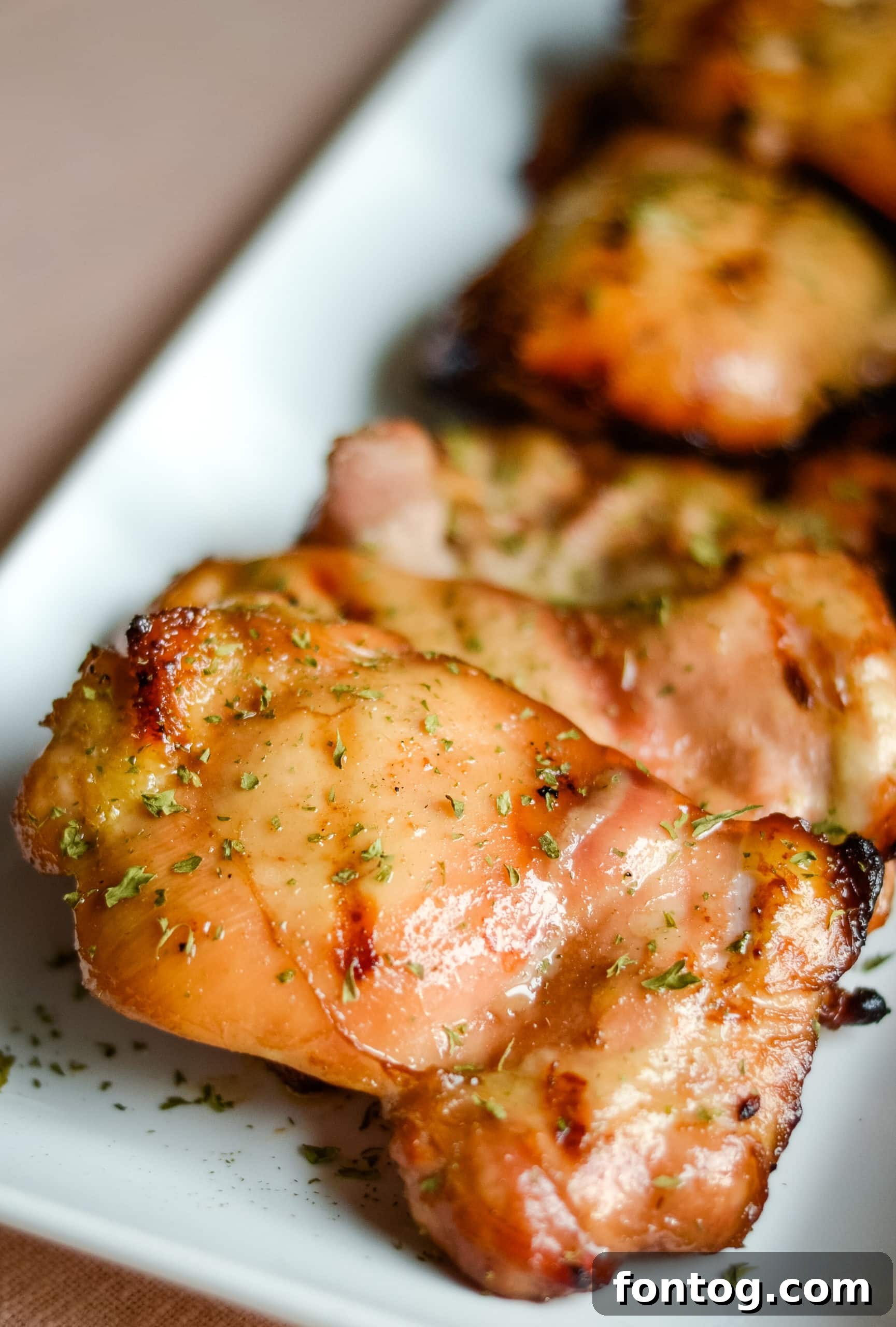 Pellet Grilled Chicken Thighs