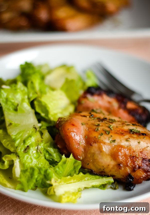 Pellet Grilled Chicken Thighs on the Grill Grates
