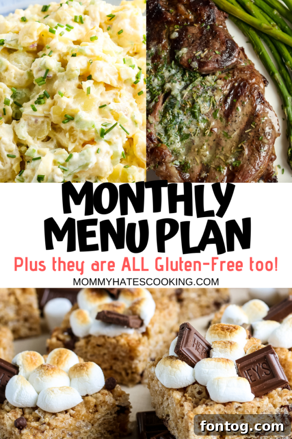 MONTHLY MENU PLAN