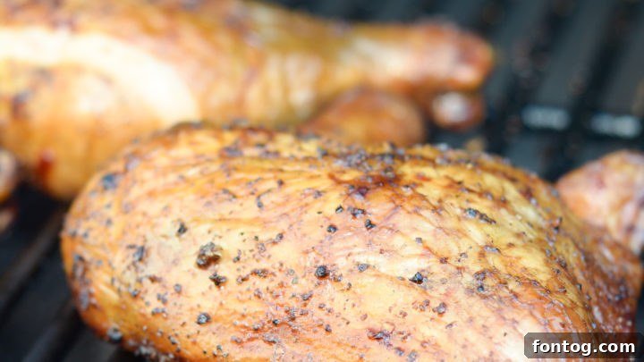 Smoked Chicken Quarters, perfect for a savory cookout