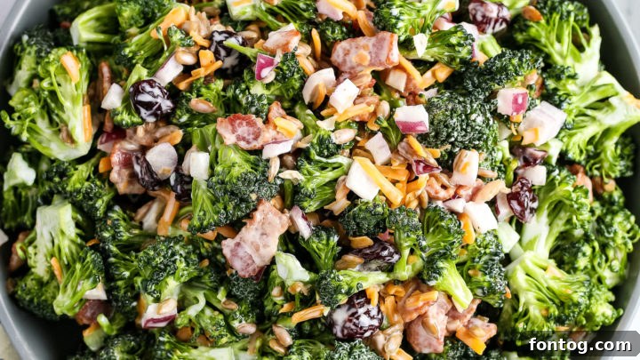 Classic Easy Broccoli Salad, a perfect gluten-free side dish