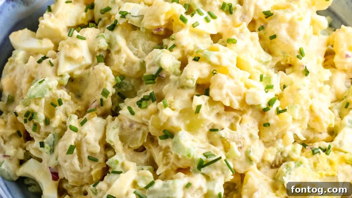 Easy Potato Salad, a perfect naturally gluten-free summer side dish