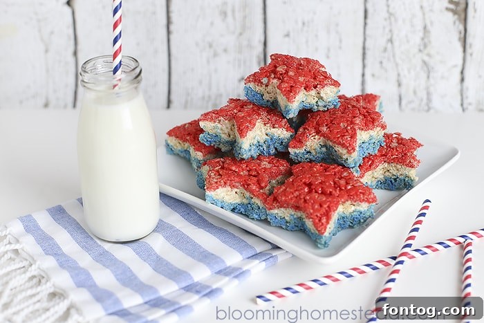 Patriotic Rice Krispie Treats