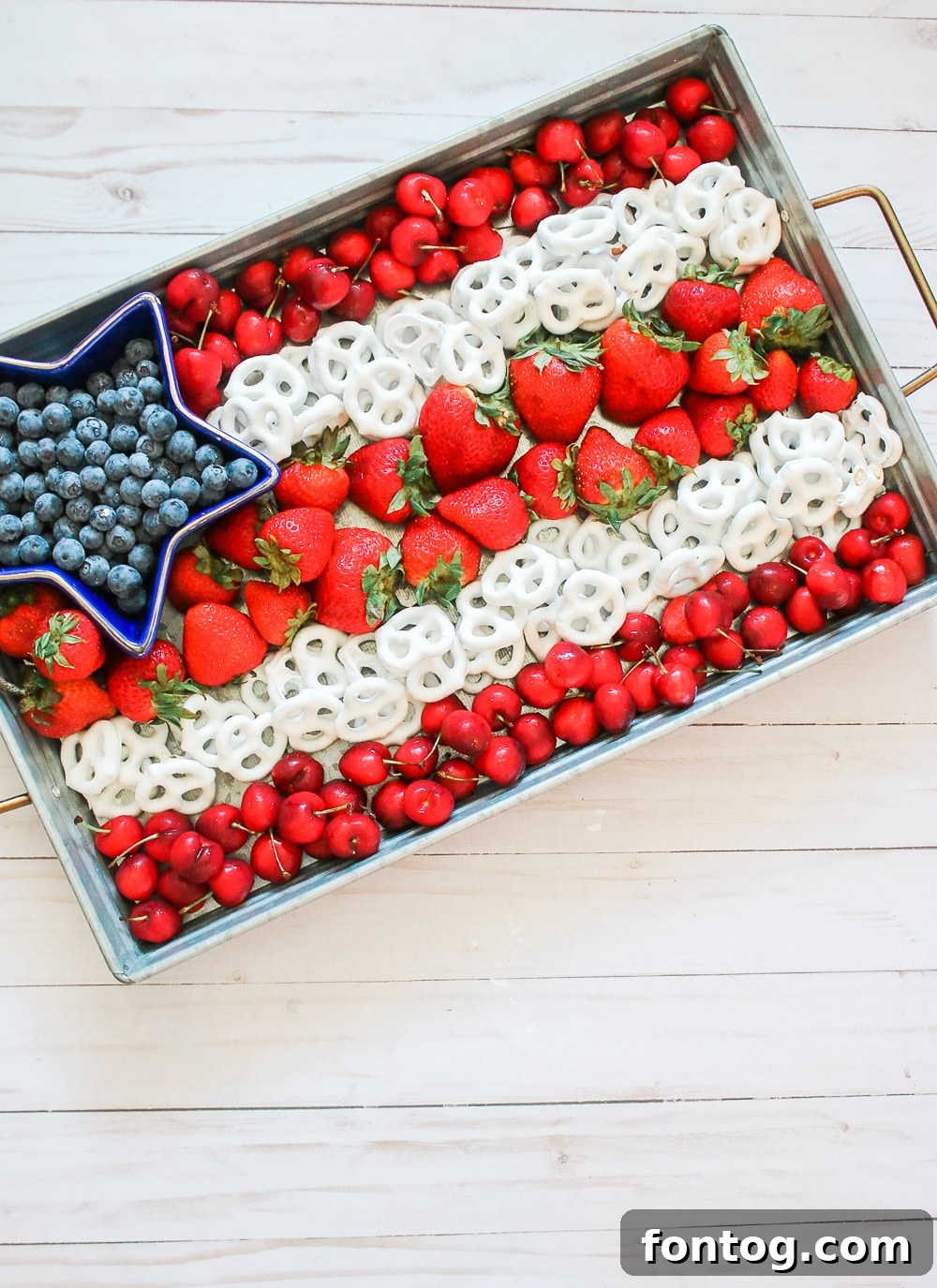 American Flag Snack Tray