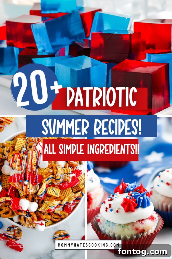 Beautiful patriotic foods for red white and blue holiday gatherings