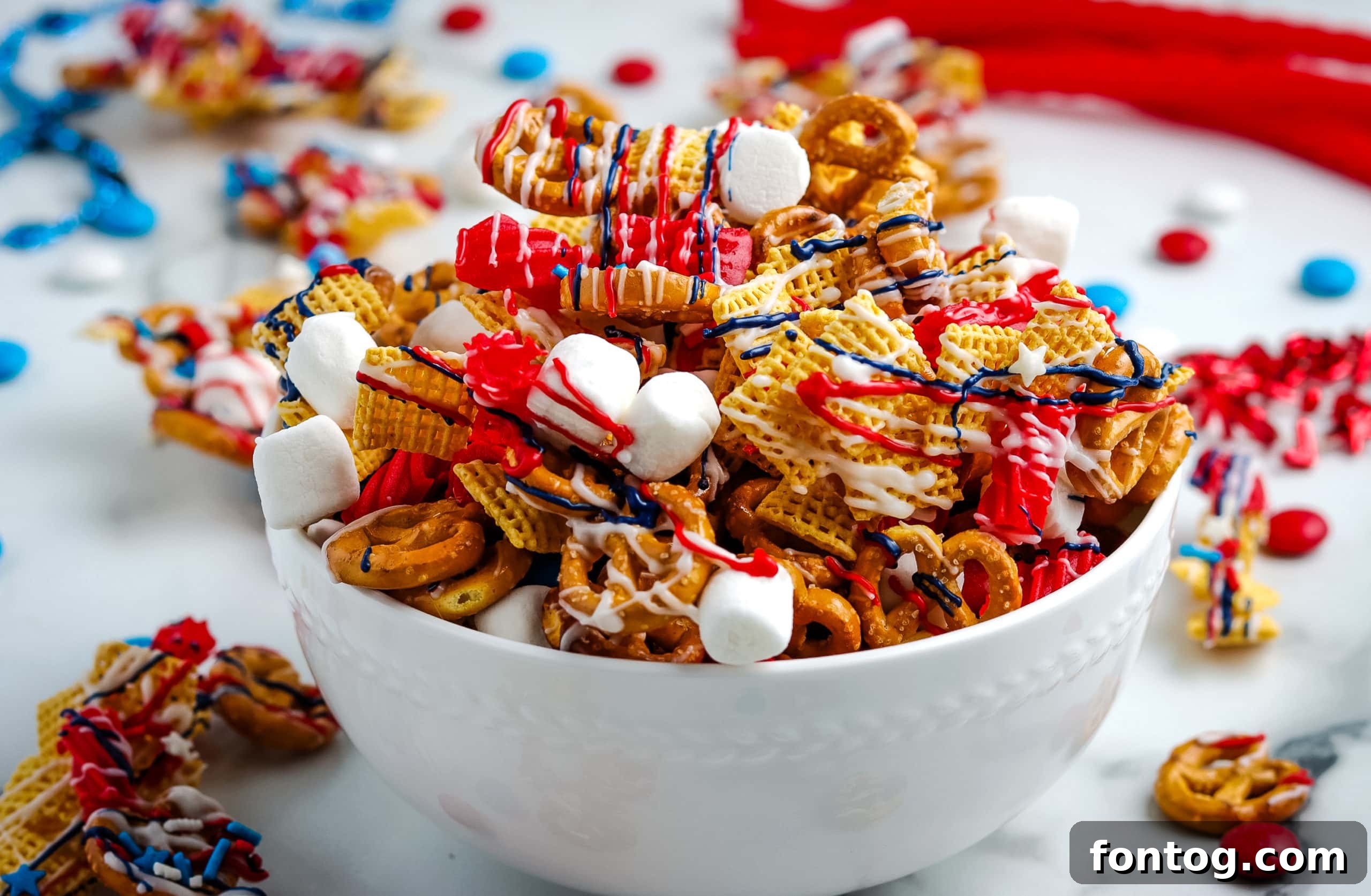 Patriotic Chex Mix recipe