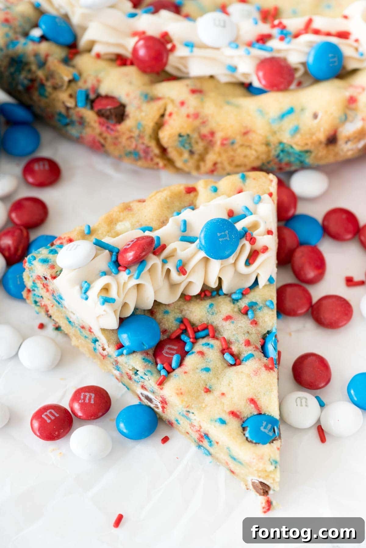 Fireworks Sugar Cookie Cake