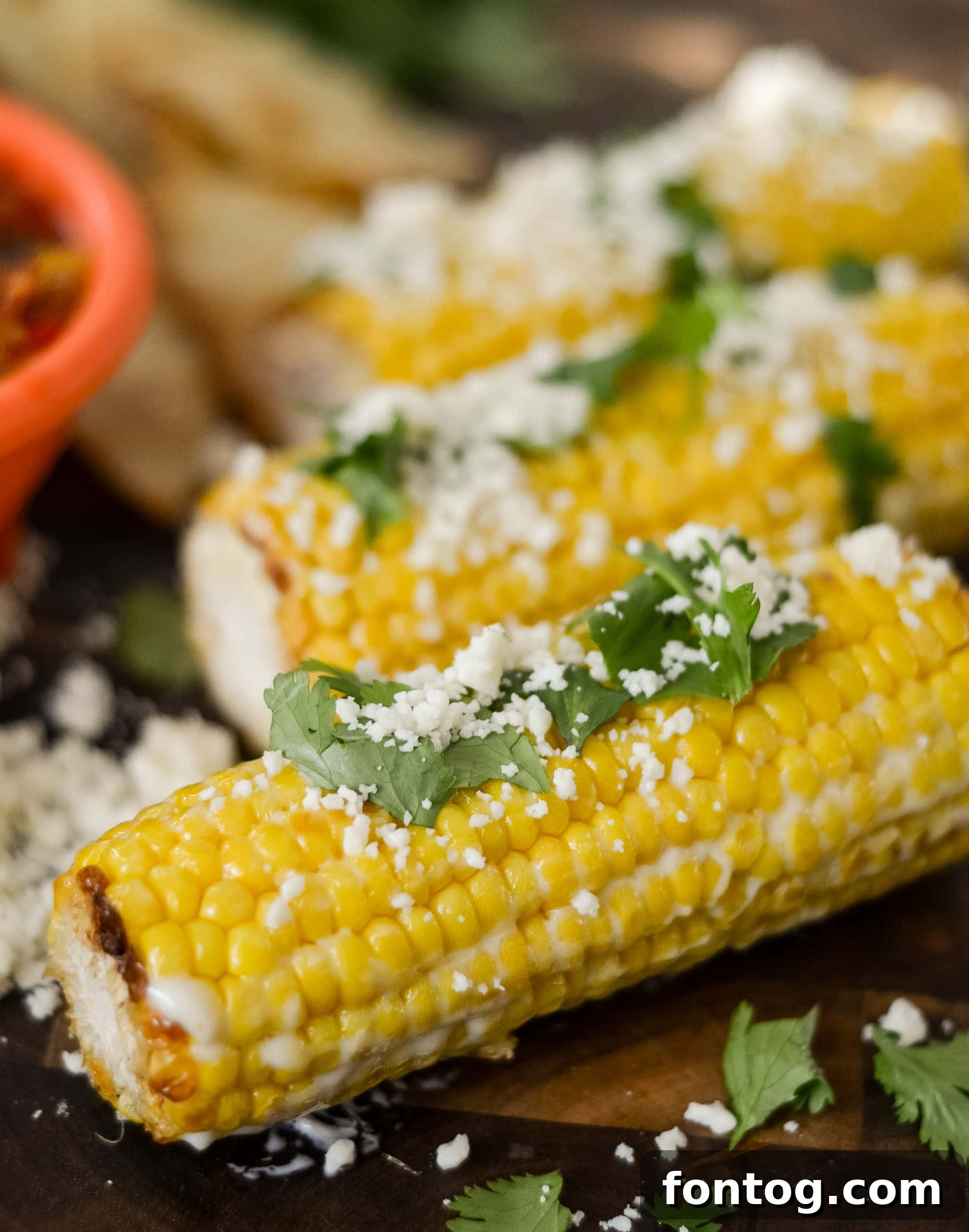 ninja foodi mexican street corn ready to serve