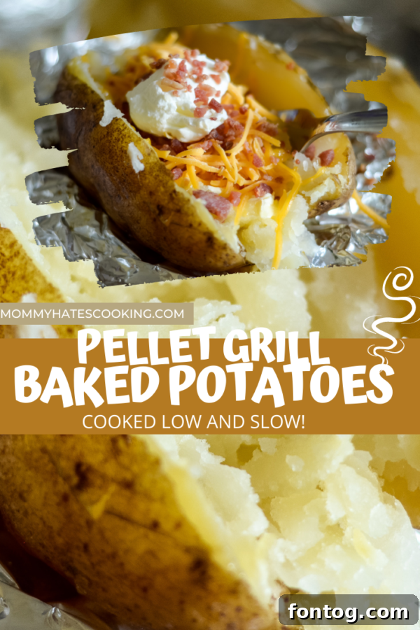 smoked baked potatoes