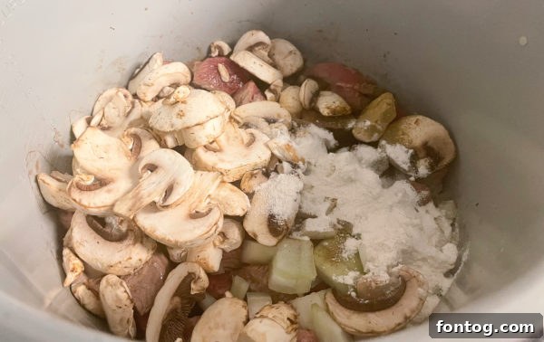 sirloin beef tips lightly browned in the Ninja Foodi pot