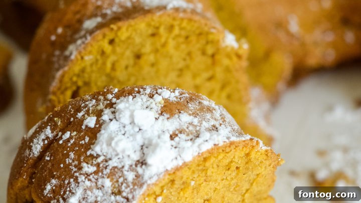 Rustic Ninja Foodi Pumpkin Bread, baked to a warm, inviting hue.