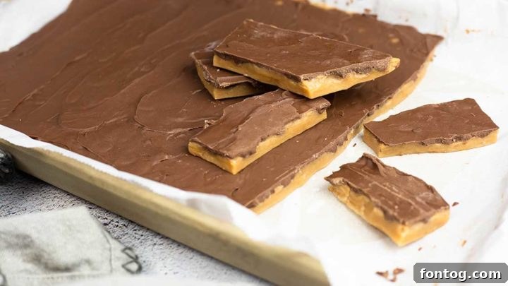 Crunchy and sweet Homemade Toffee, easy to make in the Ninja Foodi.