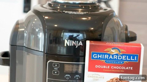 Perfectly fudgy Ninja Foodi Brownies, easy to make from a boxed mix.