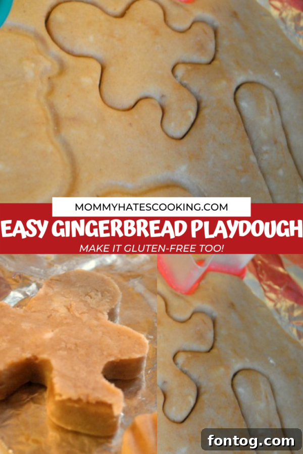 Homemade Gingerbread Playdough - Sensory Activity for Kids