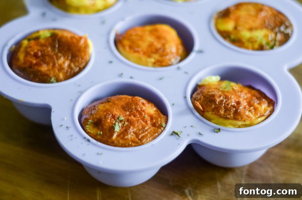 Delicious Ninja Foodi Air Fryer Egg Bites 5 Silicone egg bite mold carefully placed in the Ninja Foodi air fryer basket