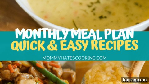 November Meal Planner 2 WEEKLY MENU PLAN